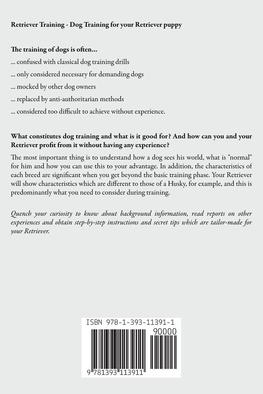 Rückseitencover Retriever Training