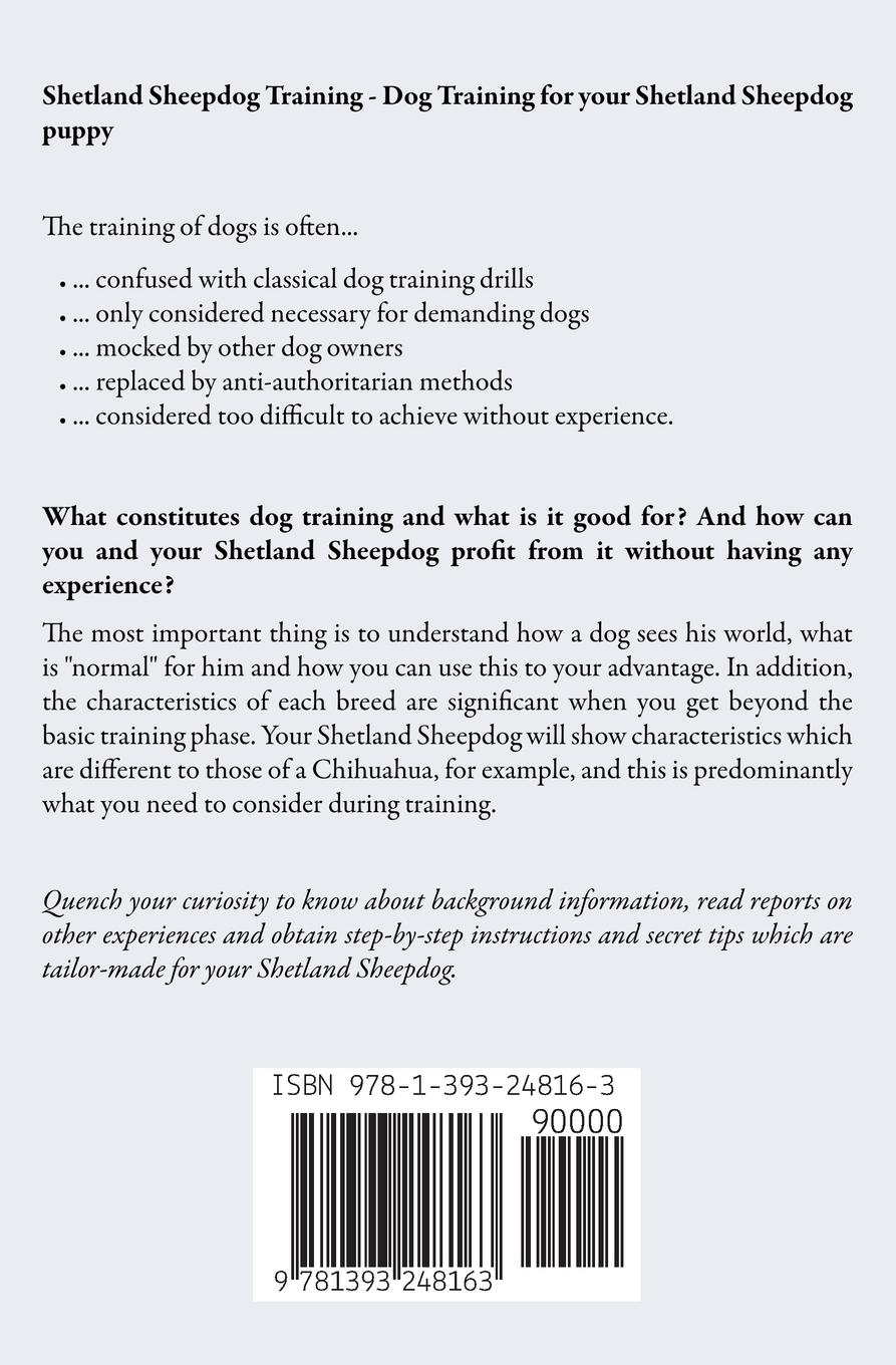 Rückseitencover Shetland Sheepdog Training - Dog Training for your Shetland Sheepdog puppy