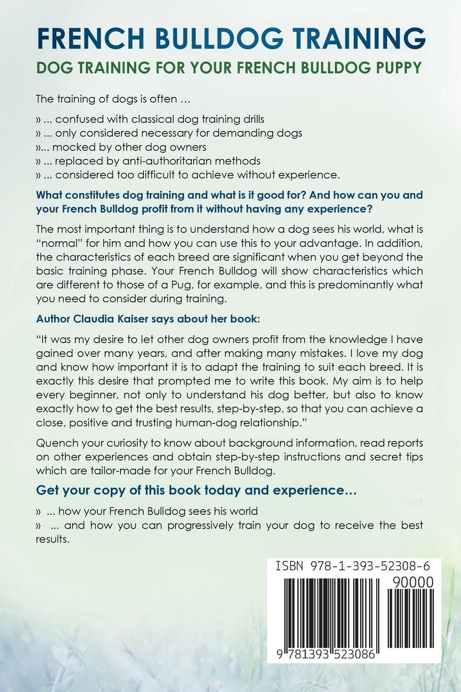 Rückseitencover French Bulldog Training