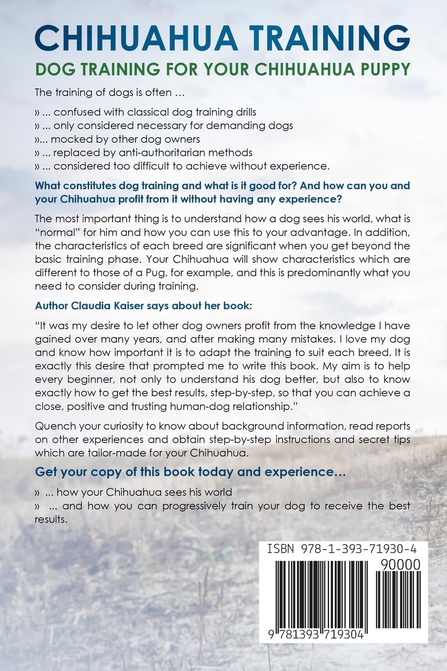 Rückseitencover Chihuahua Training