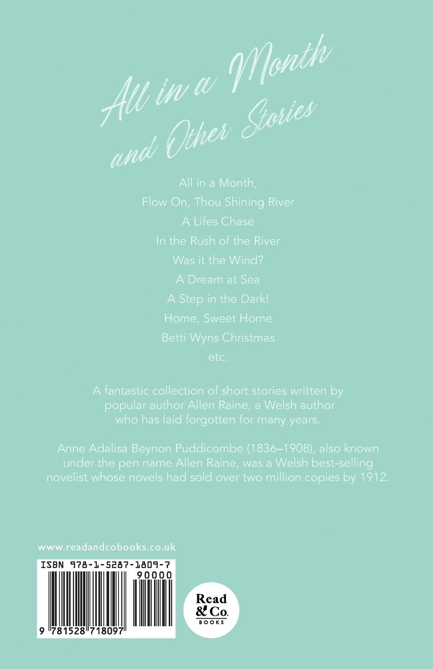 Rückseitencover All in a Month and Other Stories