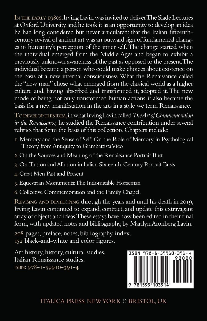 Rückseitencover The Art of Commemoration in the Renaissance