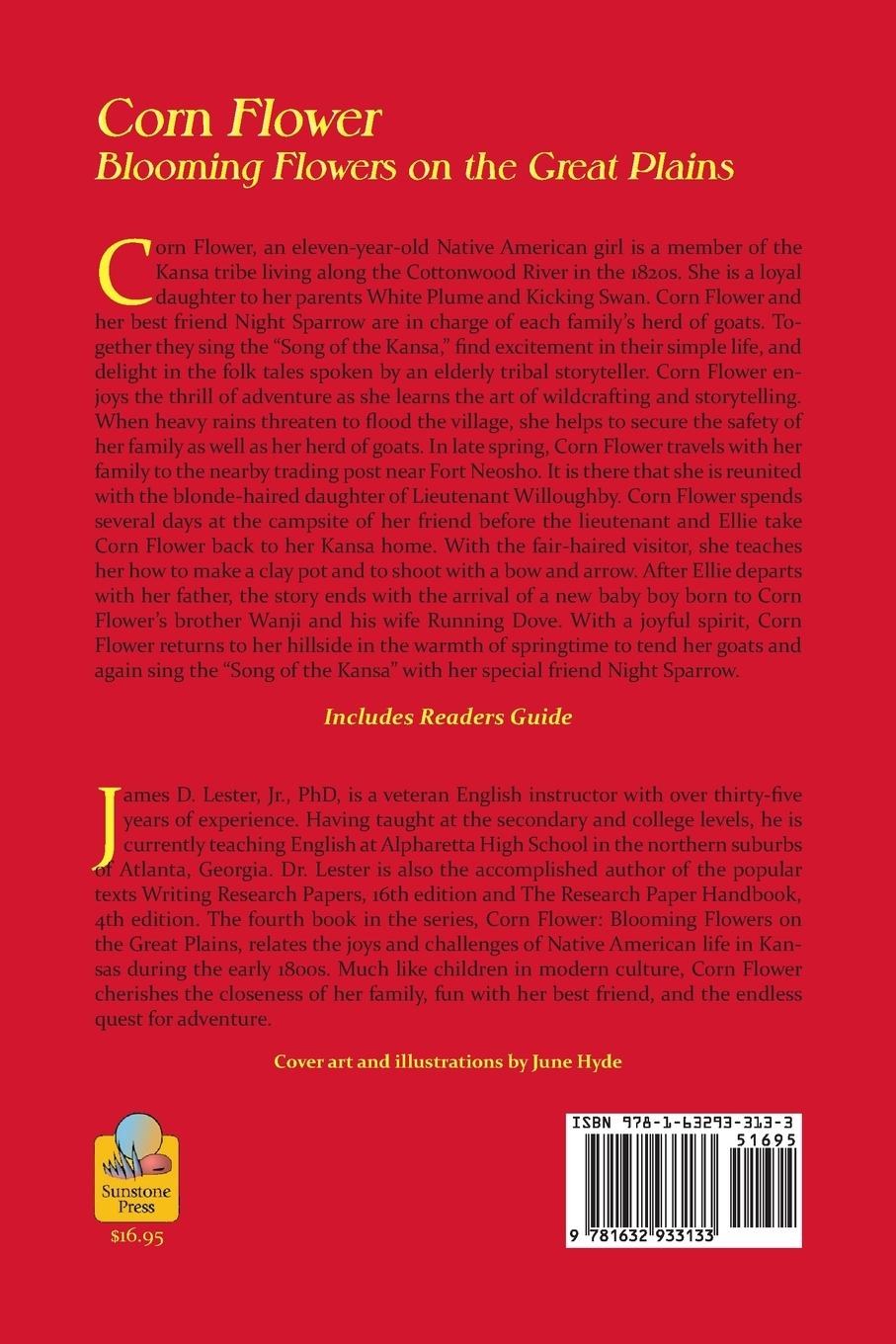Rückseitencover Corn Flower, Blooming Flowers on the Great Plains