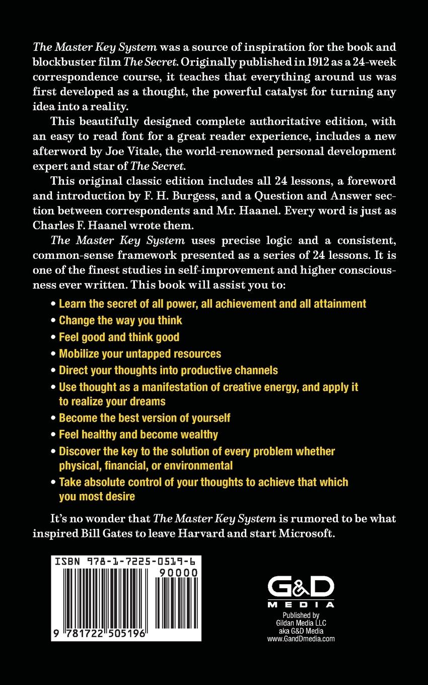 Rückseitencover The Master Key System (Original Classic Edition)