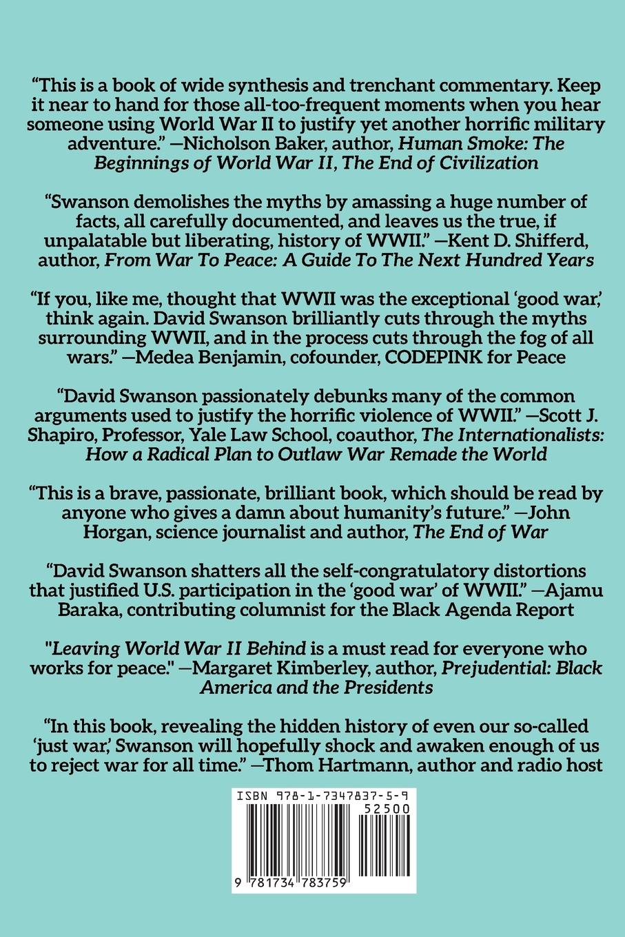 Rückseitencover Leaving World War II Behind