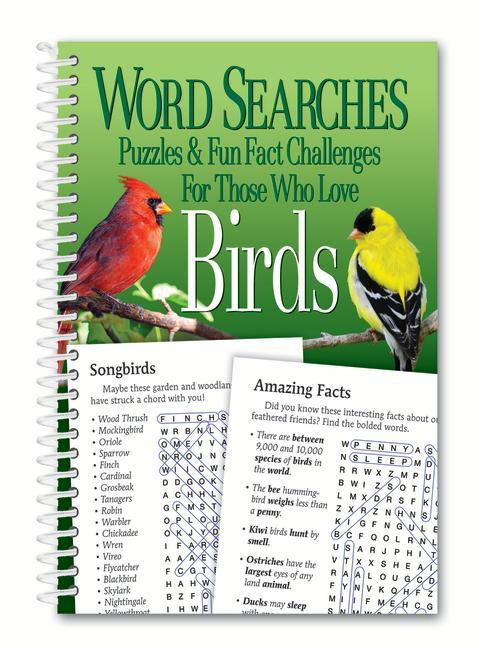 Vorderes Coverbild Word Searches, Puzzles and Fun Facts for Those Who Love Birds