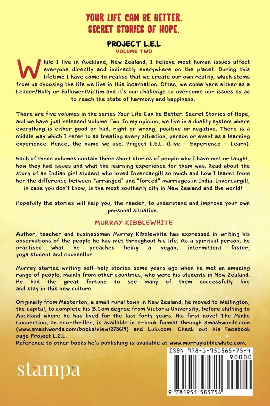 Rückseitencover Your Life Can Be Better. Secret Stories of Hope