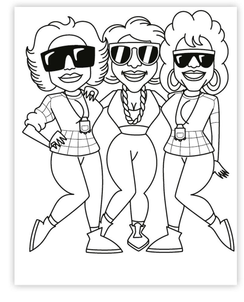 Beispielinhalt (Bild) Hip Hop Coloring Book: West Coast Edition