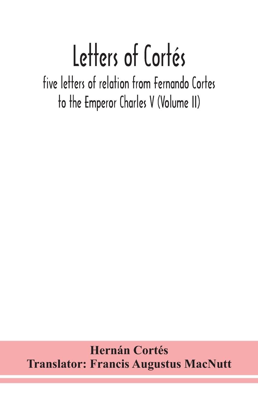 Vorderes Coverbild Letters of Cortés