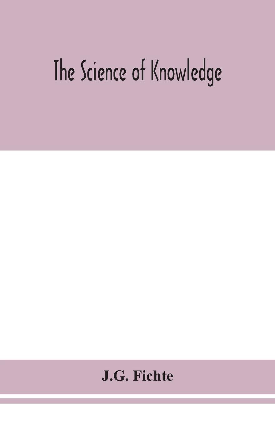 Vorderes Coverbild The science of knowledge
