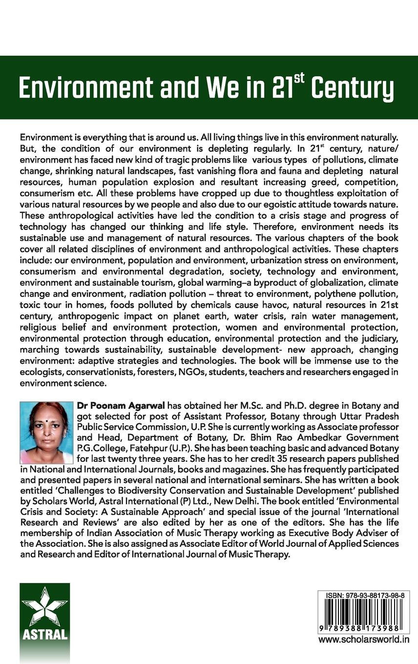 Rückseitencover Environment and We in 21st Century