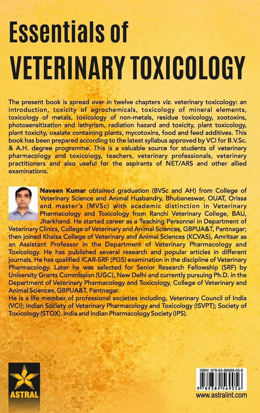Rückseitencover Essentials of Veterinary Toxicology
