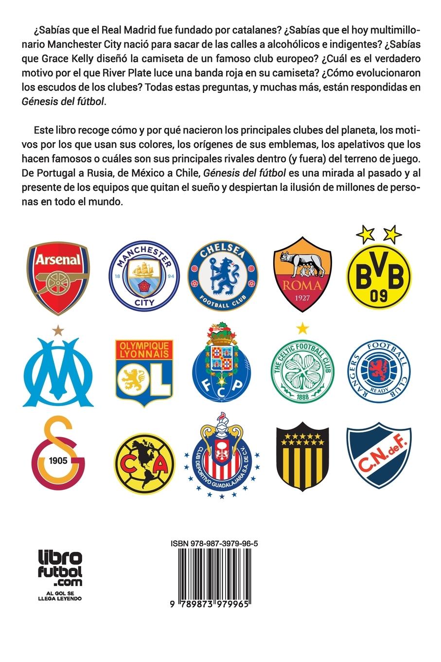 Rückseitencover Génesis del fútbol