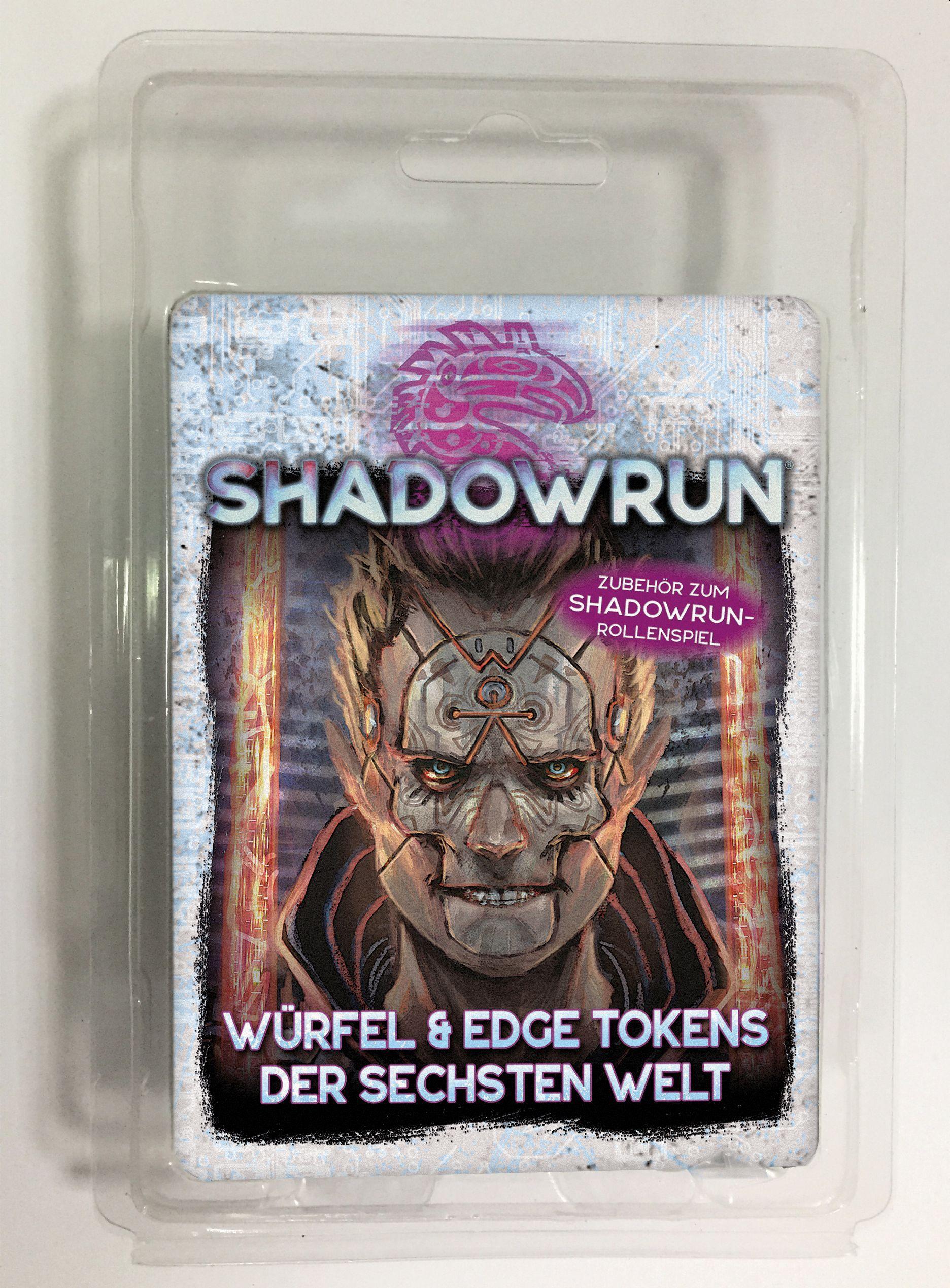 Vorderes Coverbild Shadowrun: Würfel & Edge Tokens der Sechsten Welt