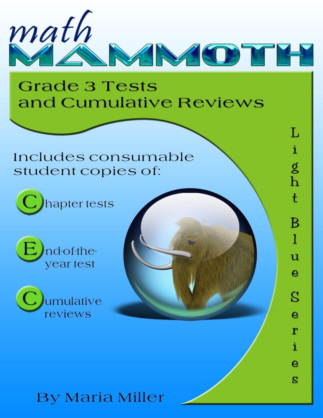 Vorderes Coverbild Math Mammoth Grade 3 Tests and Cumulative Reviews