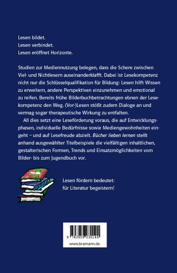 Rückseitencover Bücher lieben lernen