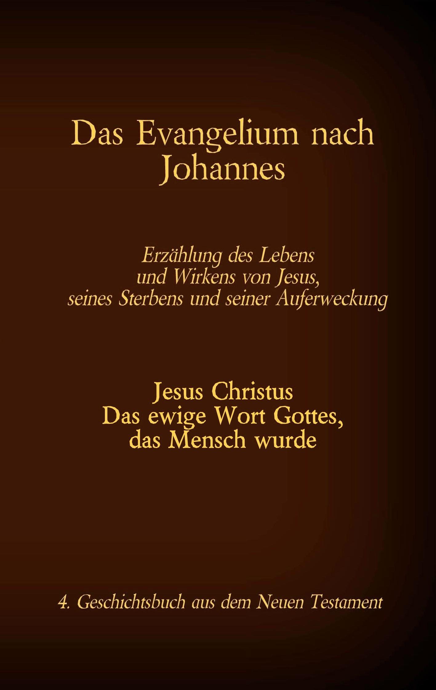 Vorderes Coverbild Das Evangelium nach Johannes