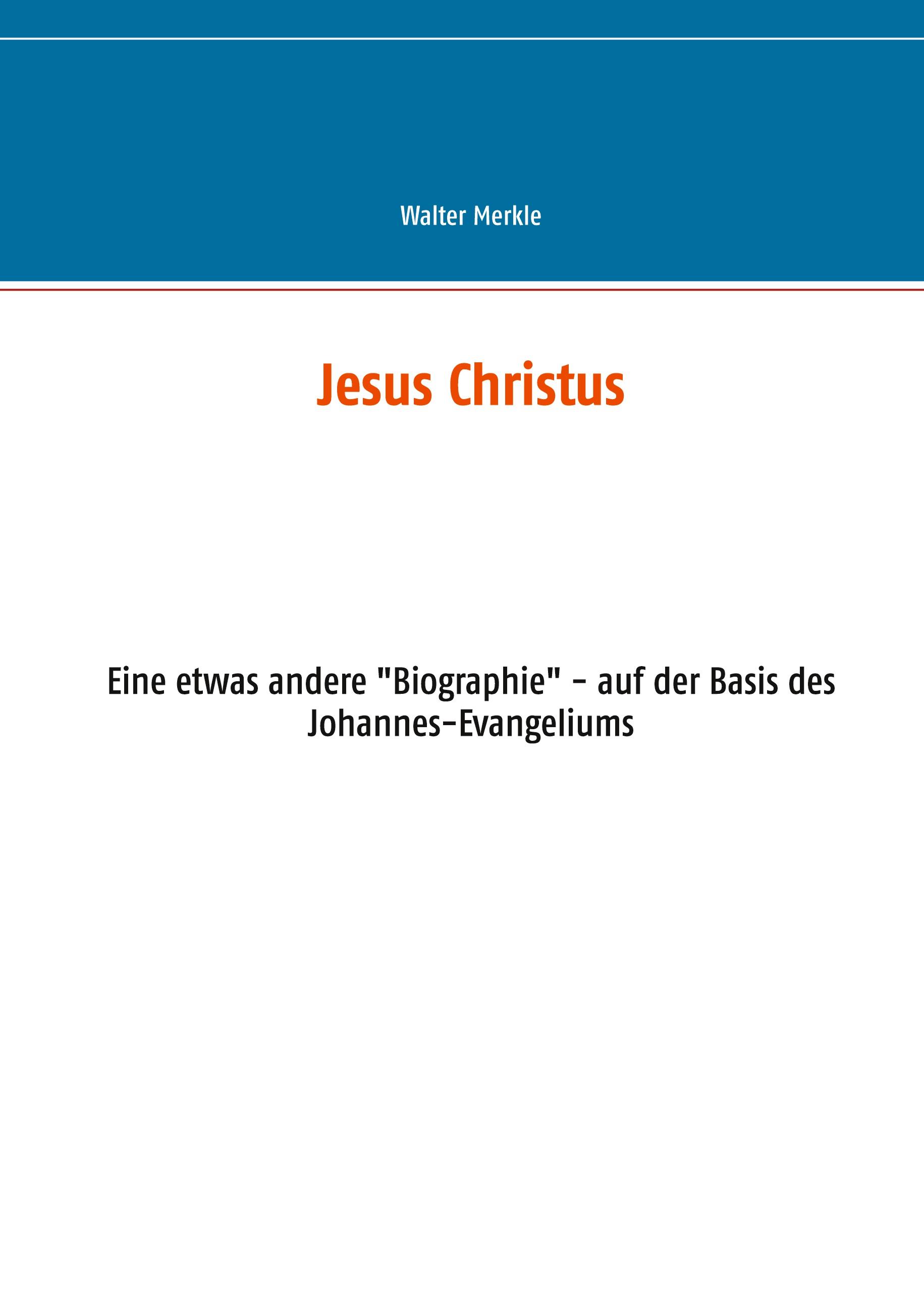 Vorderes Coverbild Jesus Christus
