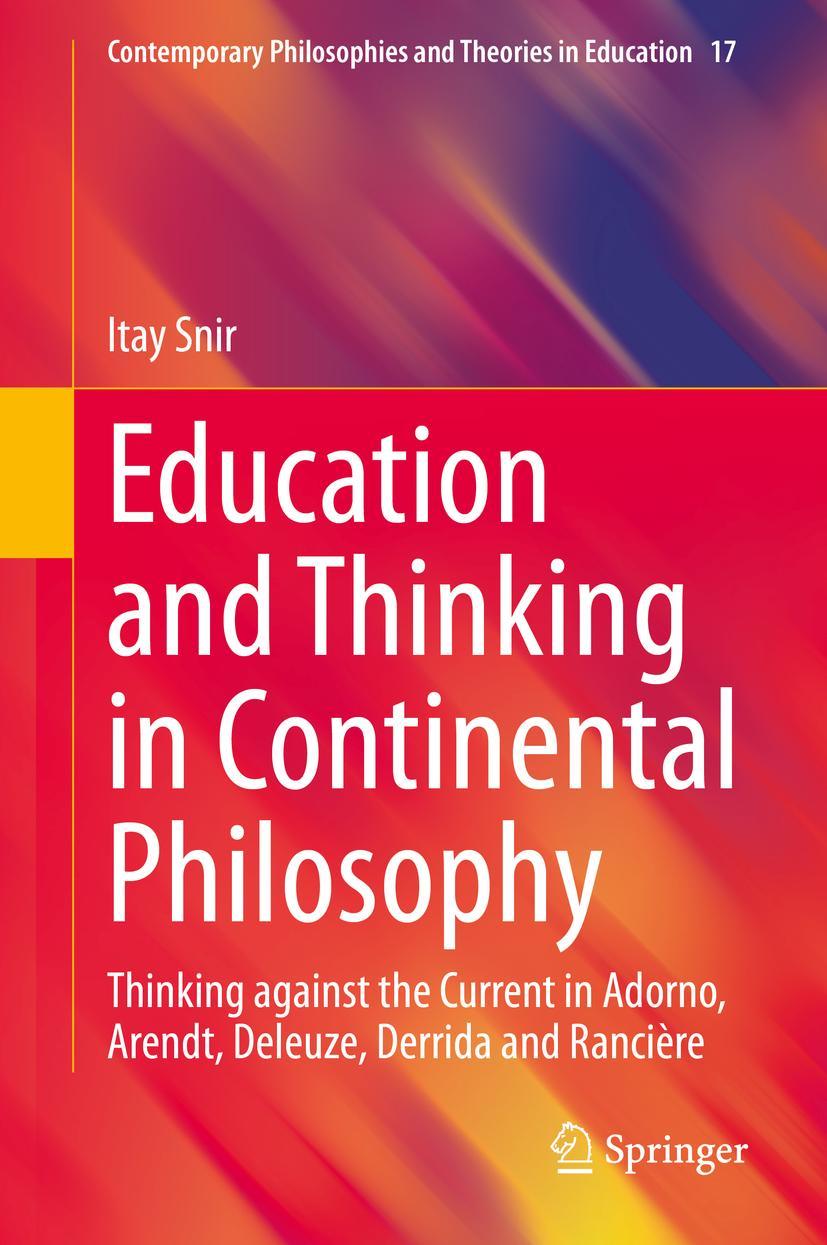 Vorderes Coverbild Education and Thinking in Continental Philosophy