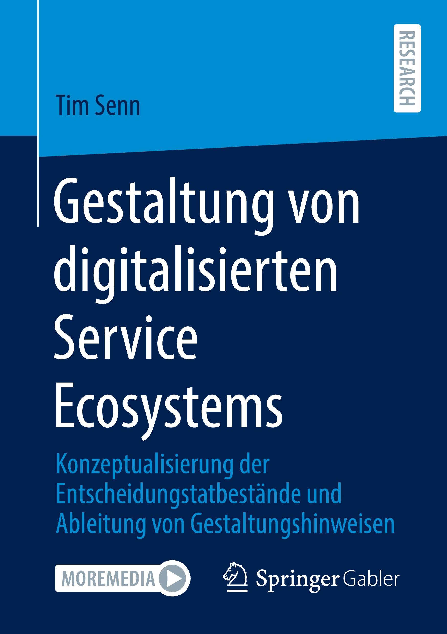 Vorderes Coverbild Gestaltung von digitalisierten Service Ecosystems