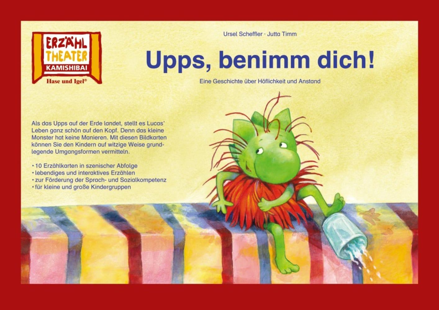 Vorderes Coverbild Upps, benimm dich! / Kamishibai Bildkarten