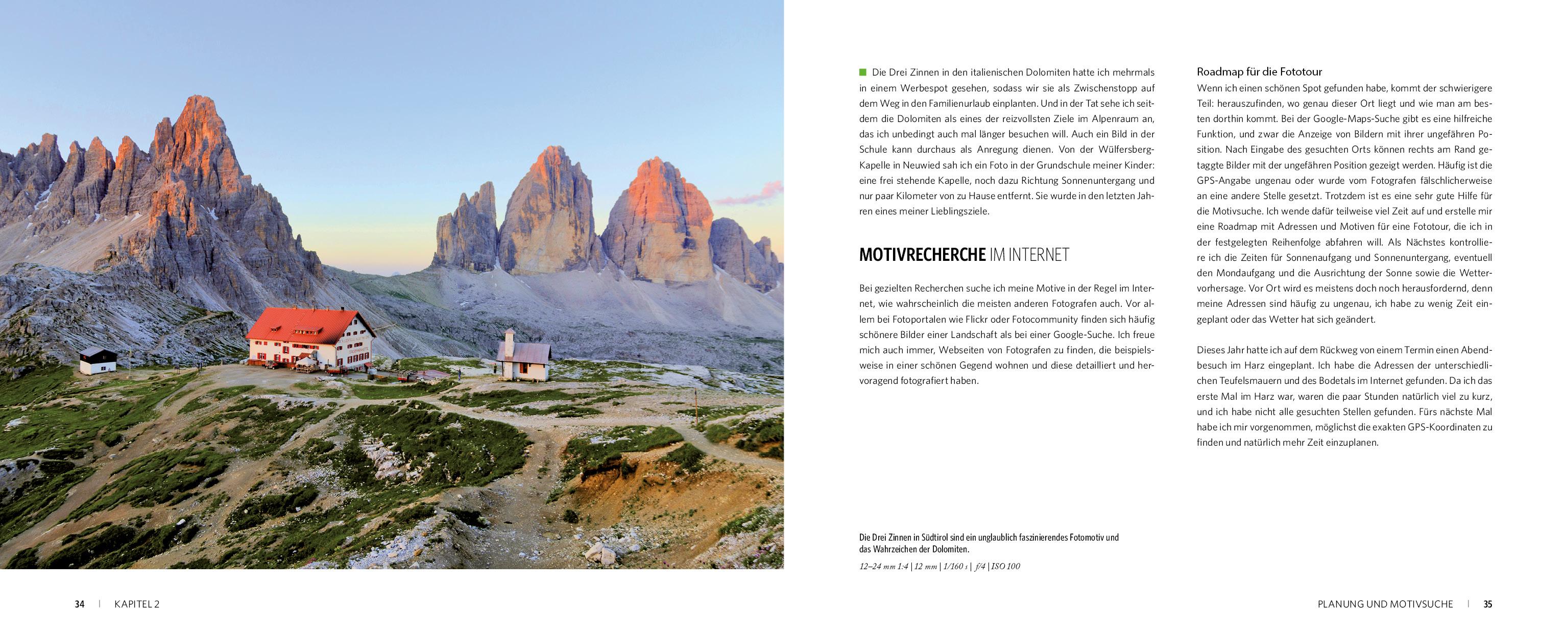 Beispielinhalt (Bild) Landschaftsfotografie - Das große Praxisbuch
