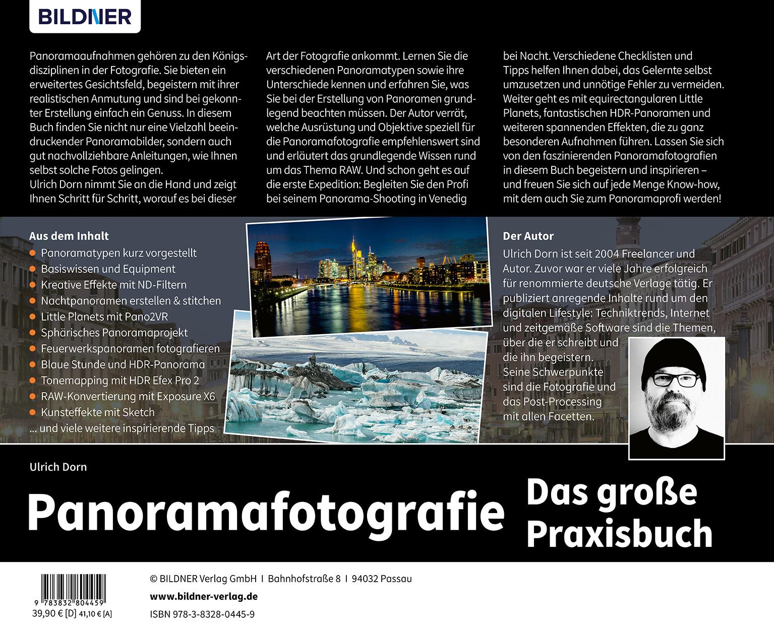Rückseitencover Panoramafotografie - Das große Praxisbuch