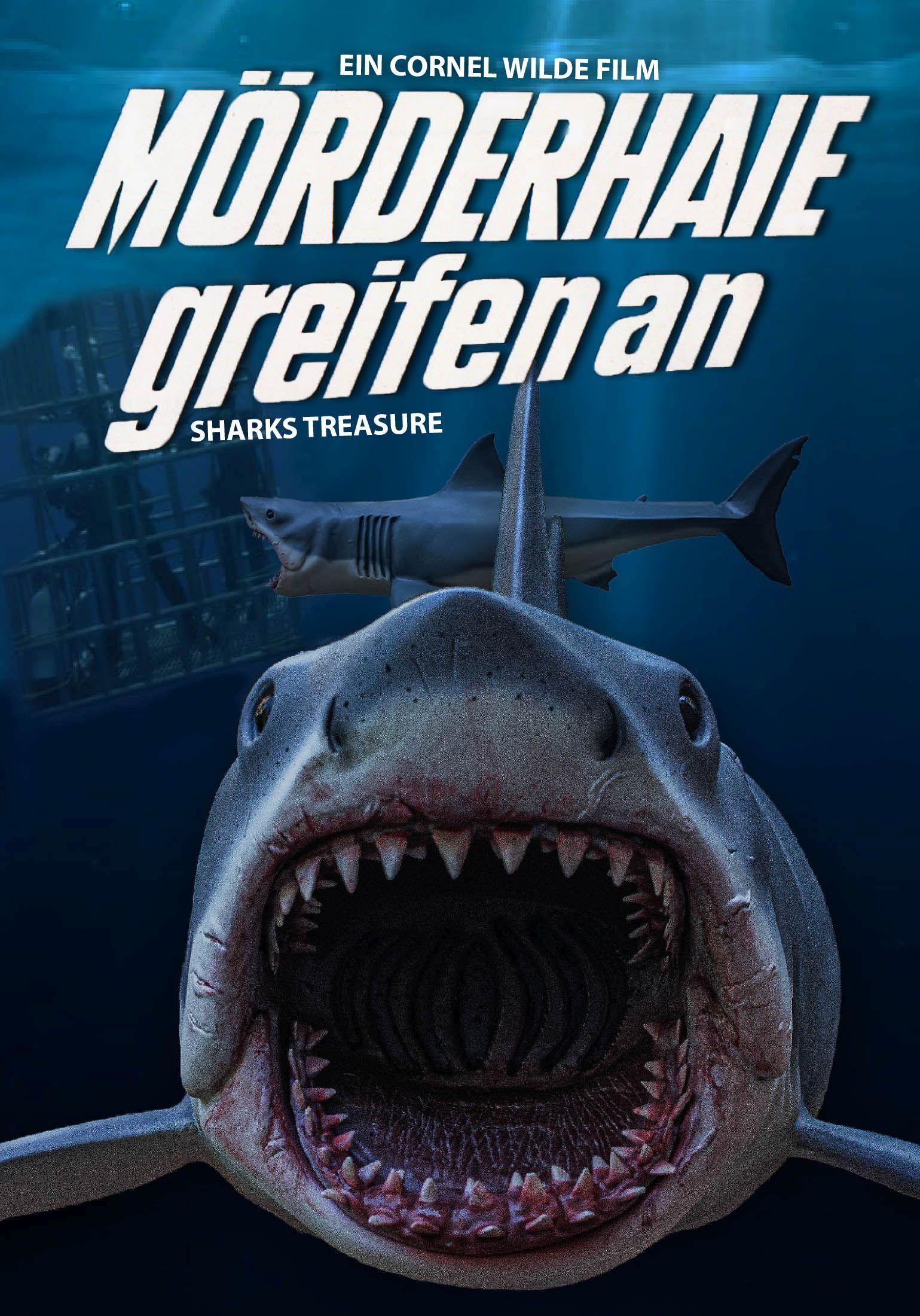 Vorderes Coverbild Mörderhaie greifen an - Sharks Treasure