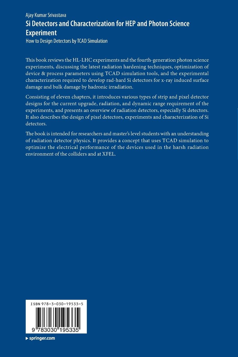 Rückseitencover Si Detectors and Characterization for HEP and Photon Science Experiment