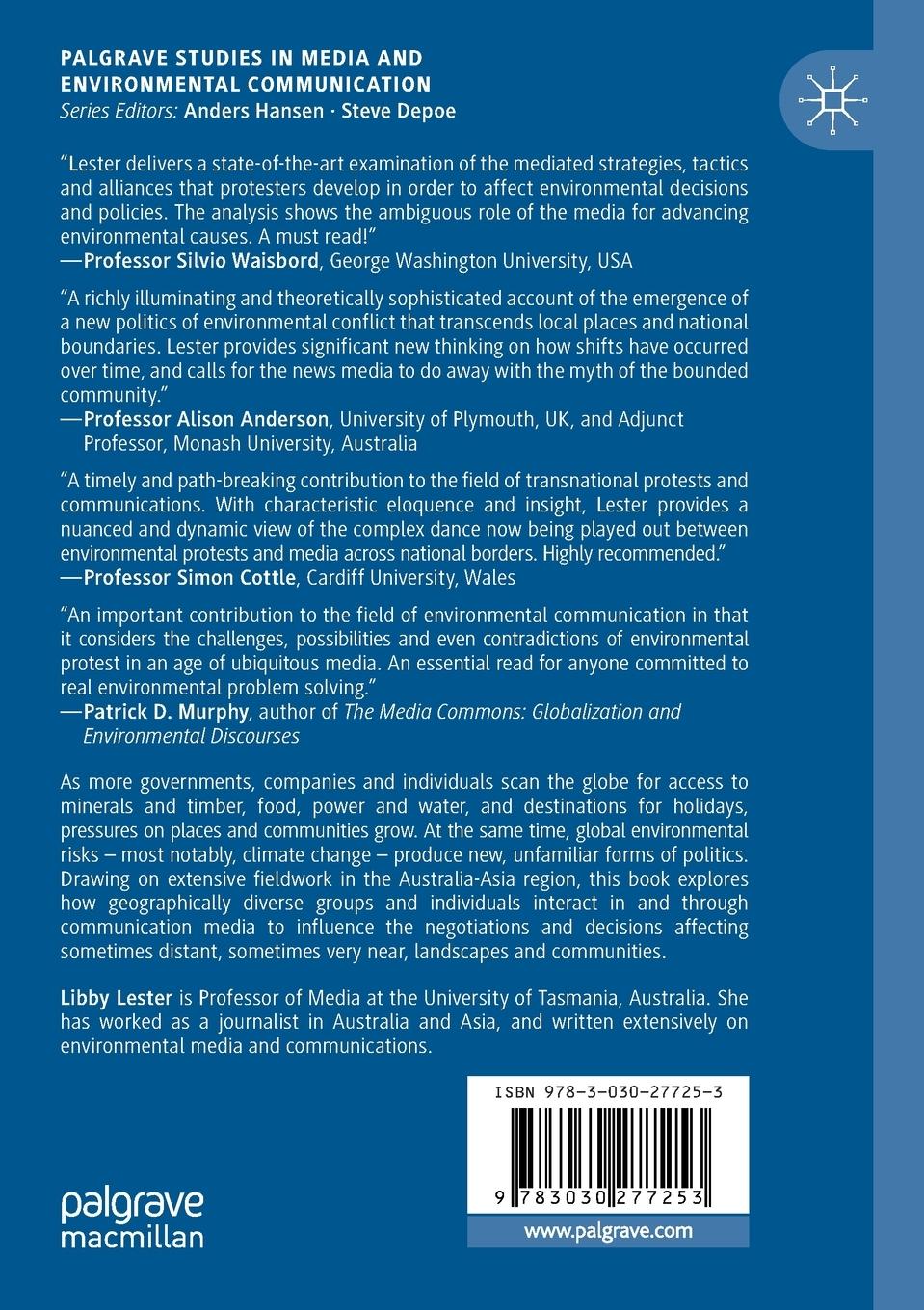 Rückseitencover Global Trade and Mediatised Environmental Protest