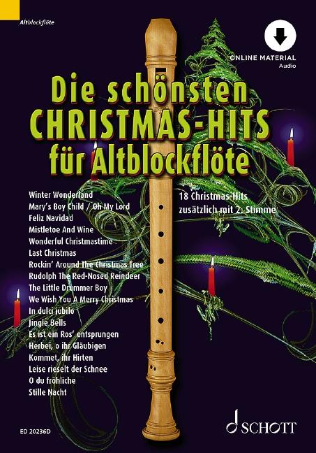 Vorderes Coverbild Die schönsten Christmas-Hits für Alt-Blockflöte