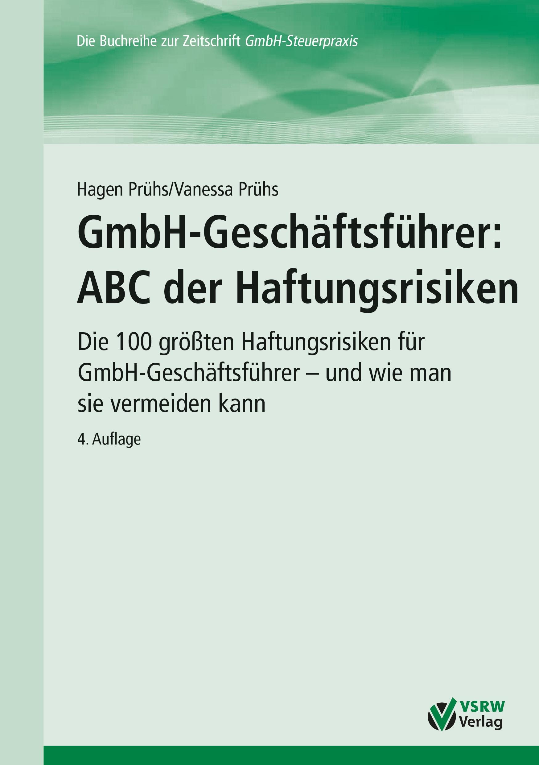 Vorderes Coverbild GmbH-Geschäftsführer: ABC der Haftungsrisiken