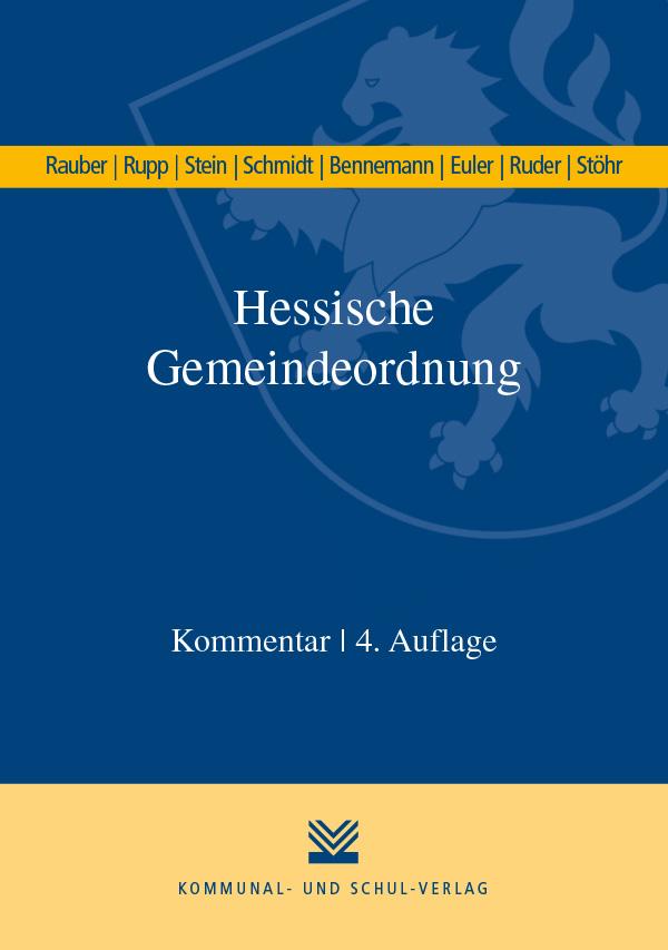 Vorderes Coverbild Hessische Gemeindeordnung (HGO)