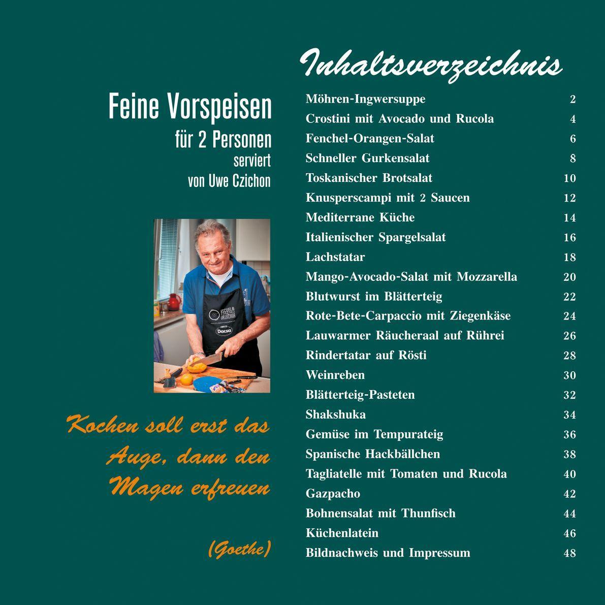 Beispielinhalt (Bild) Feine Vorspeisen