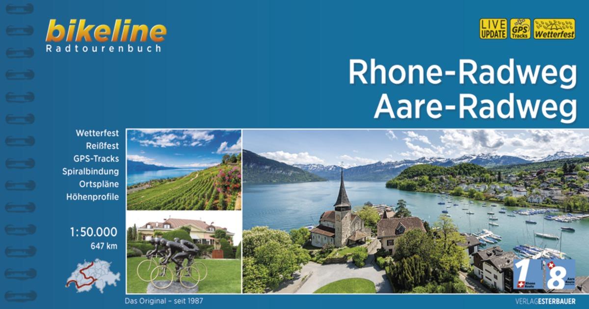 Vorderes Coverbild Rhone-Radweg . Aare-Radweg