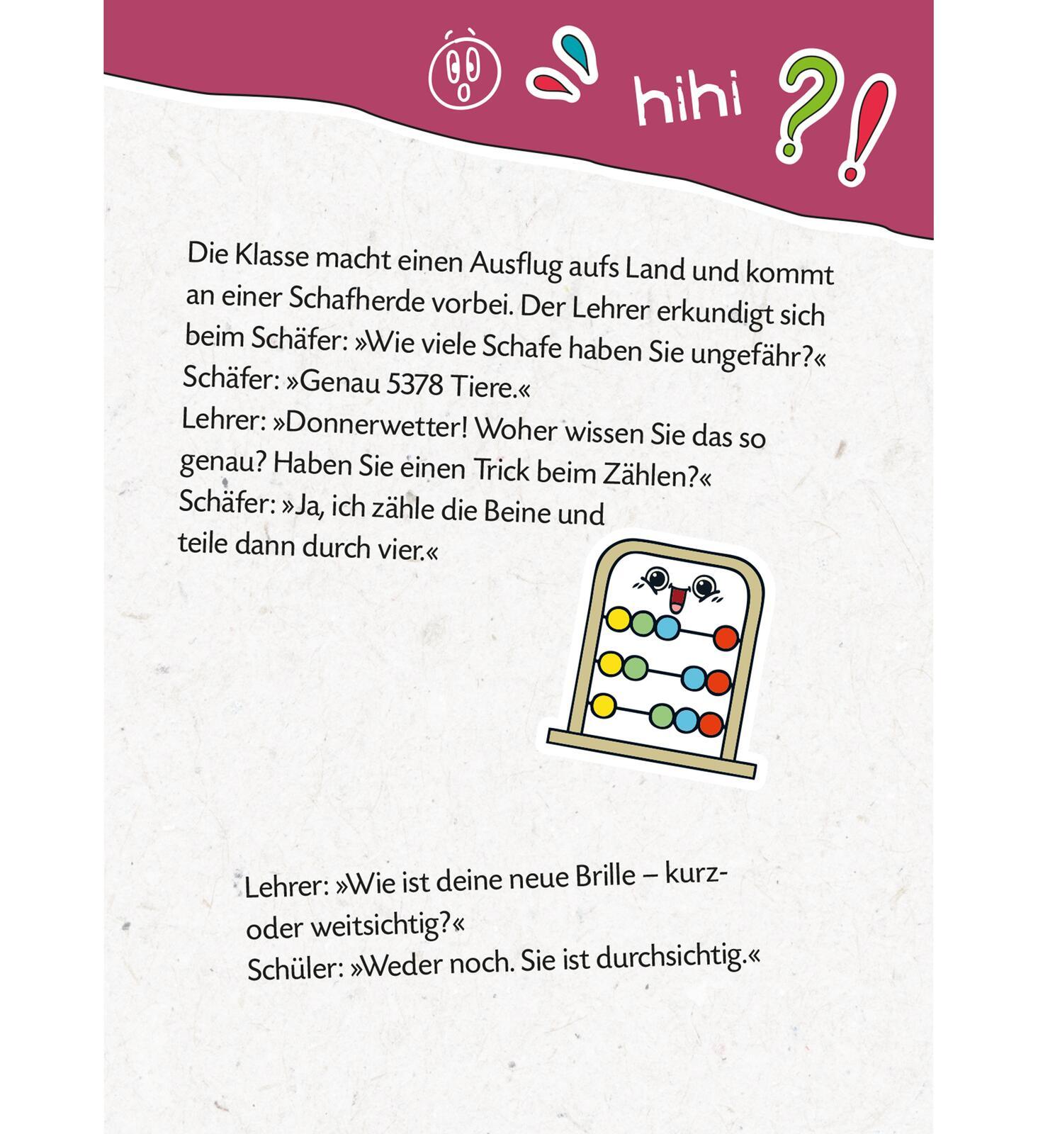 Beispielinhalt (Bild) Mein dickes Schüler-Witzebuch