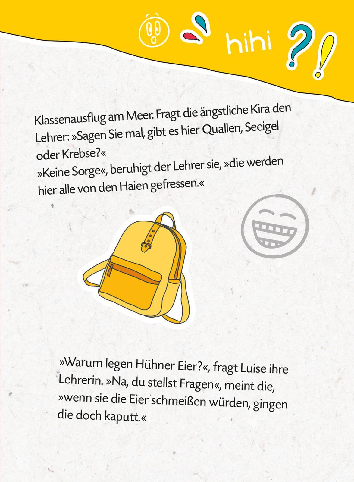 Beispielinhalt (Bild) Mein dickes Schüler-Witzebuch