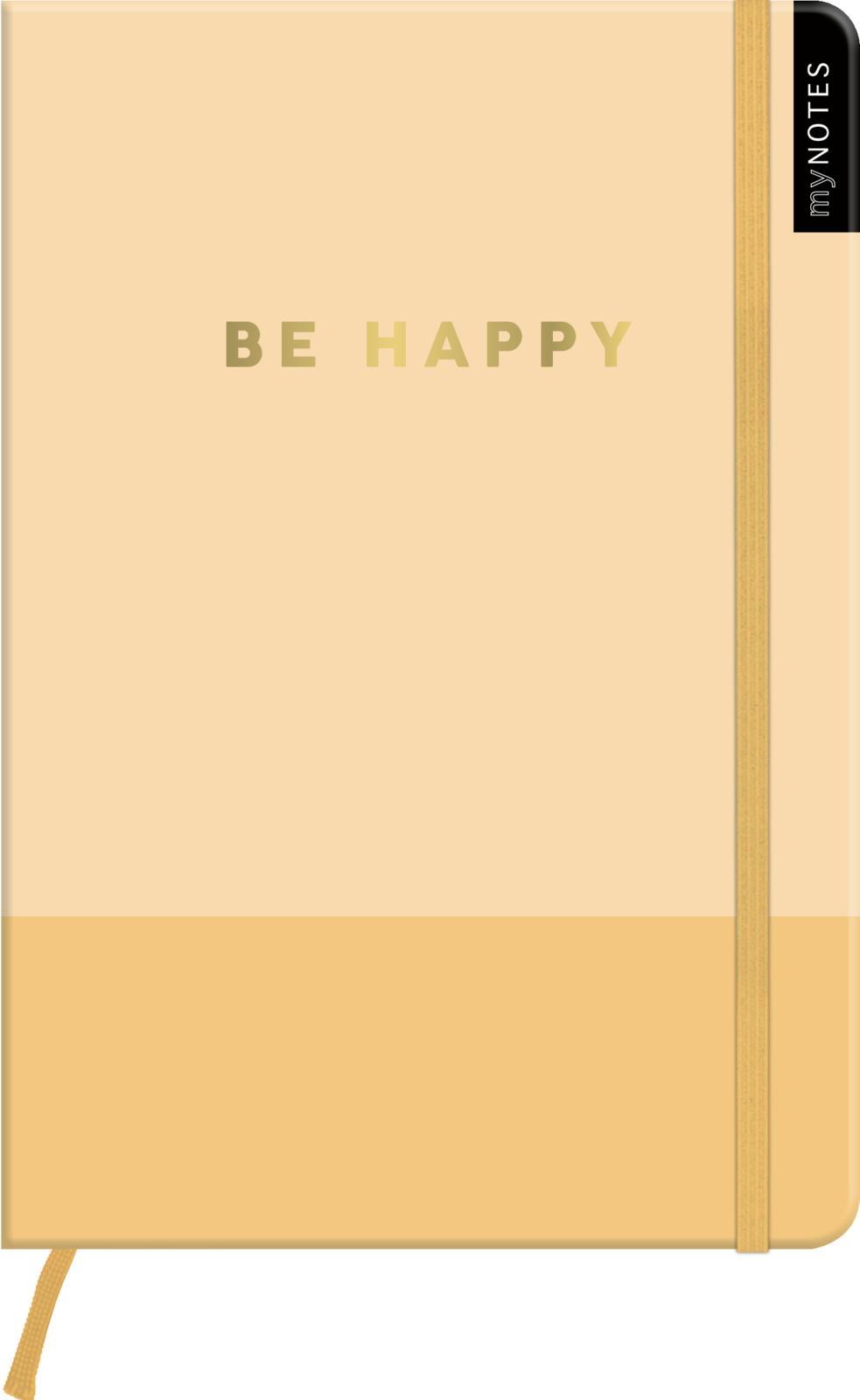 Beispielinhalt (Bild) myNOTES Notizbuch A5: Be Happy