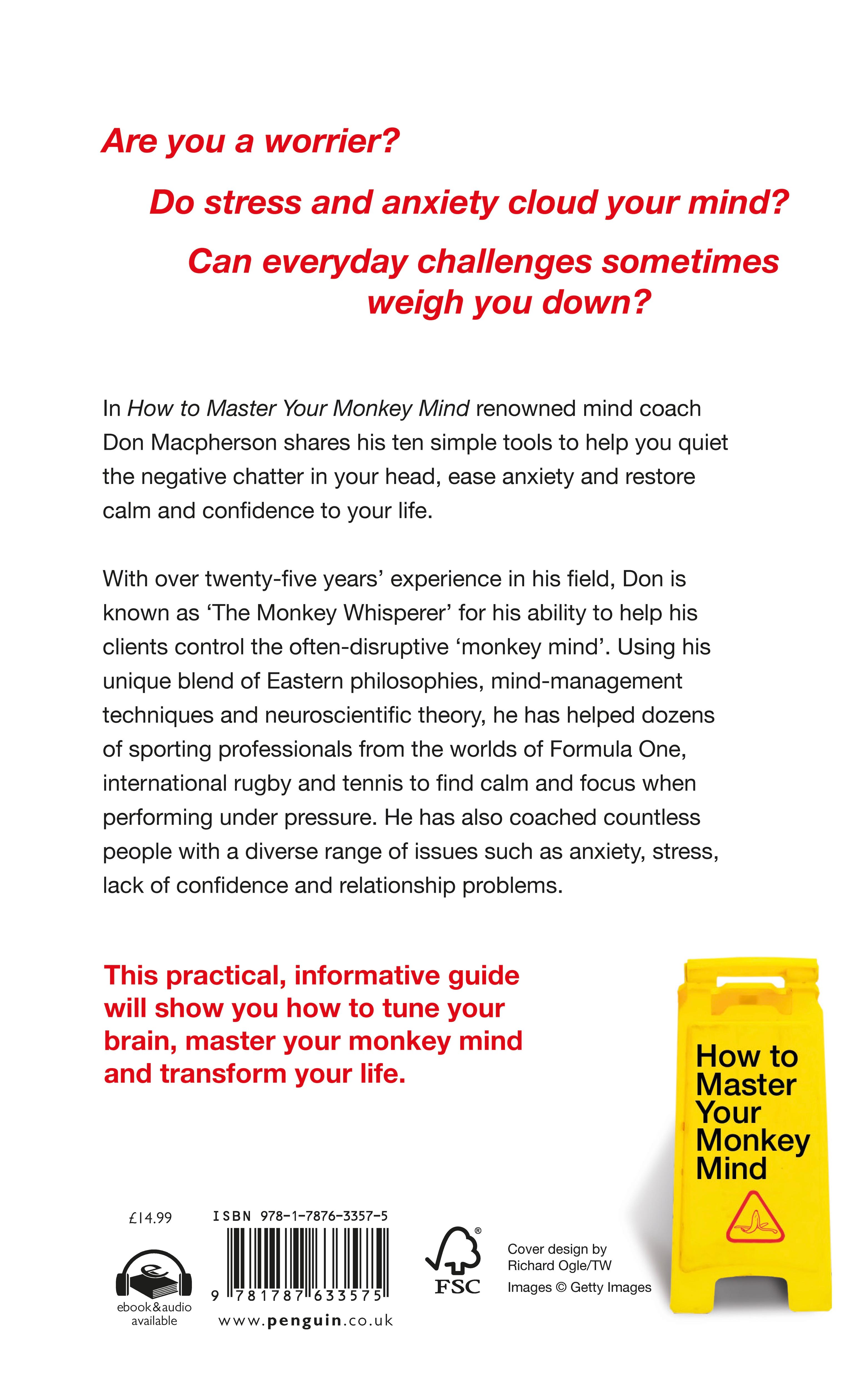 Rückseitencover How to Master Your Monkey Mind