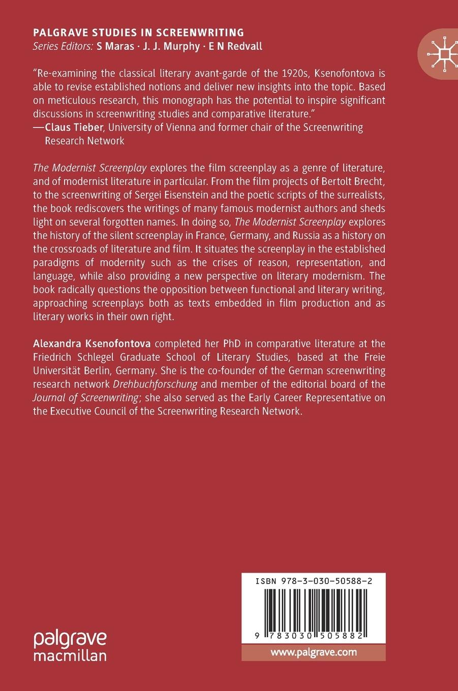 Rückseitencover The Modernist Screenplay