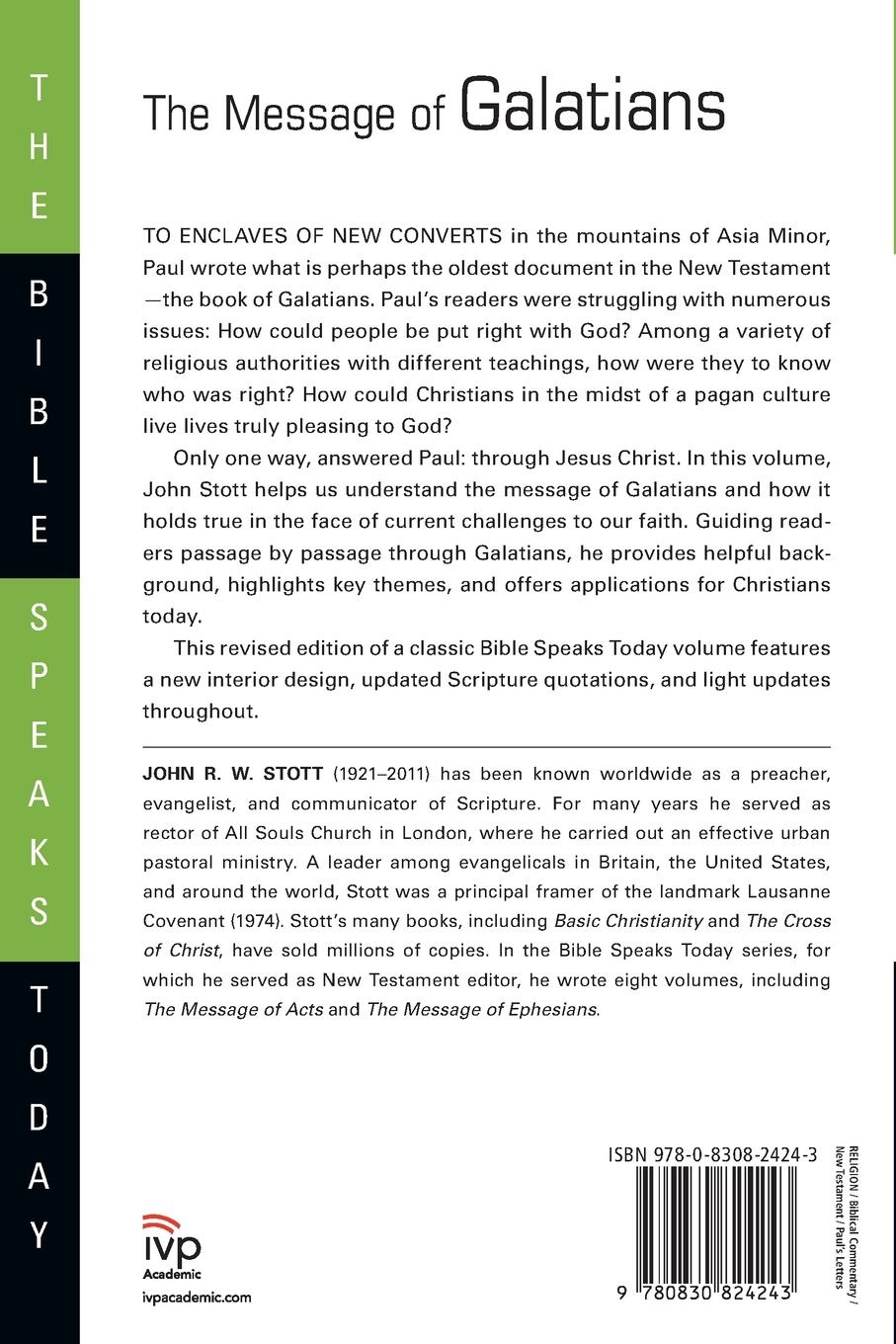 Rückseitencover The Message of Galatians