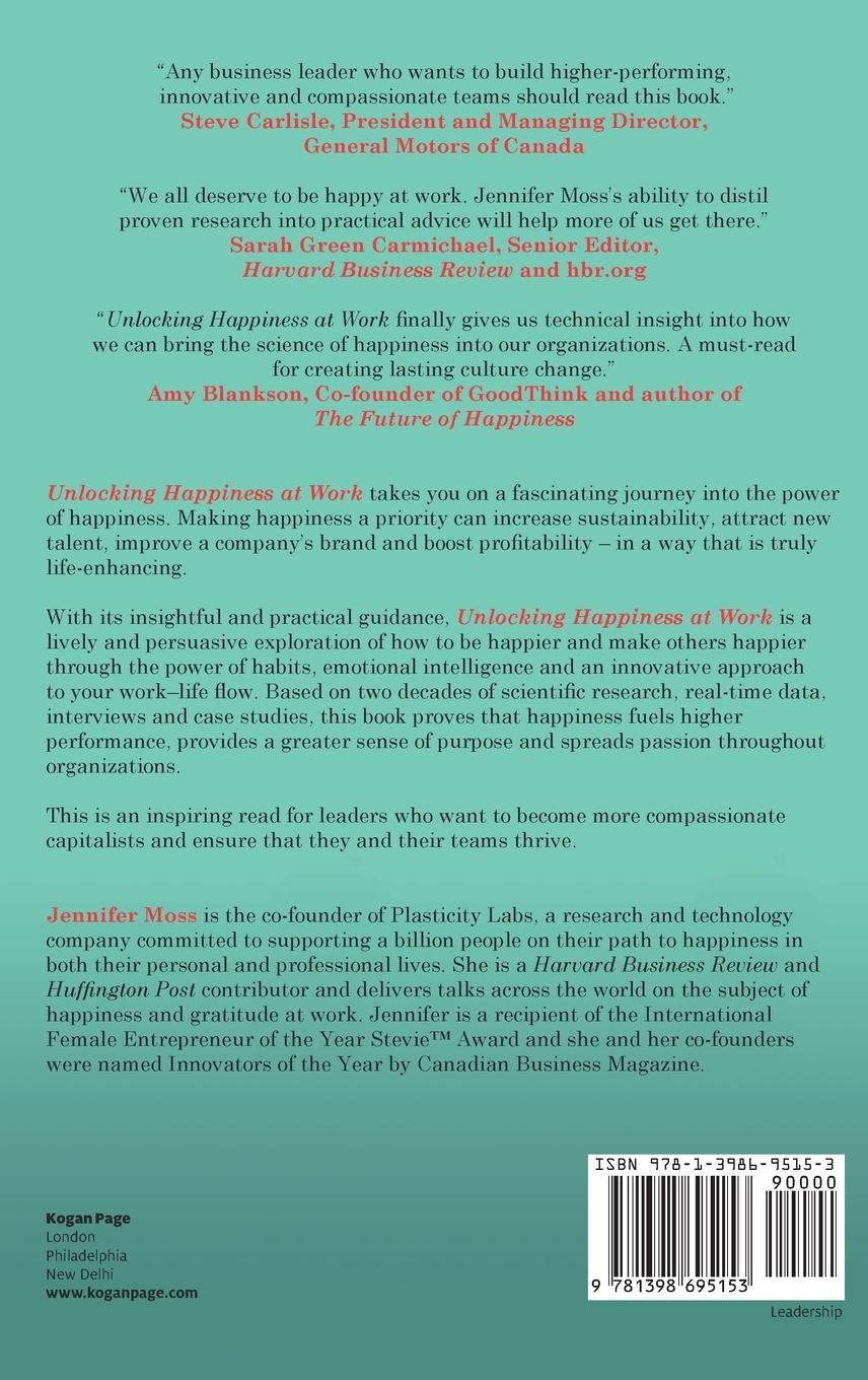 Rückseitencover Unlocking Happiness at Work