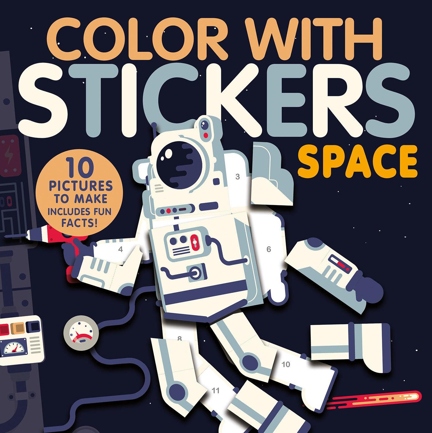 Vorderes Coverbild Color with Stickers: Space