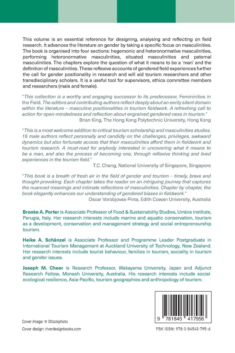 Rückseitencover Masculinities in the Field