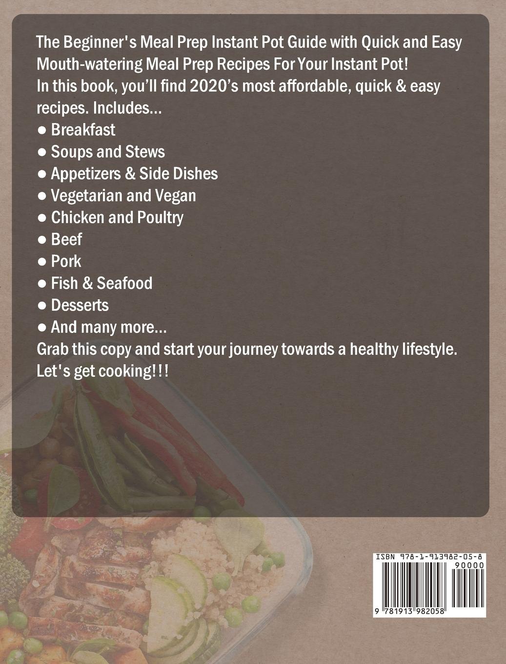 Rückseitencover Meal Prep Instant Pot Cookbook for Beginners