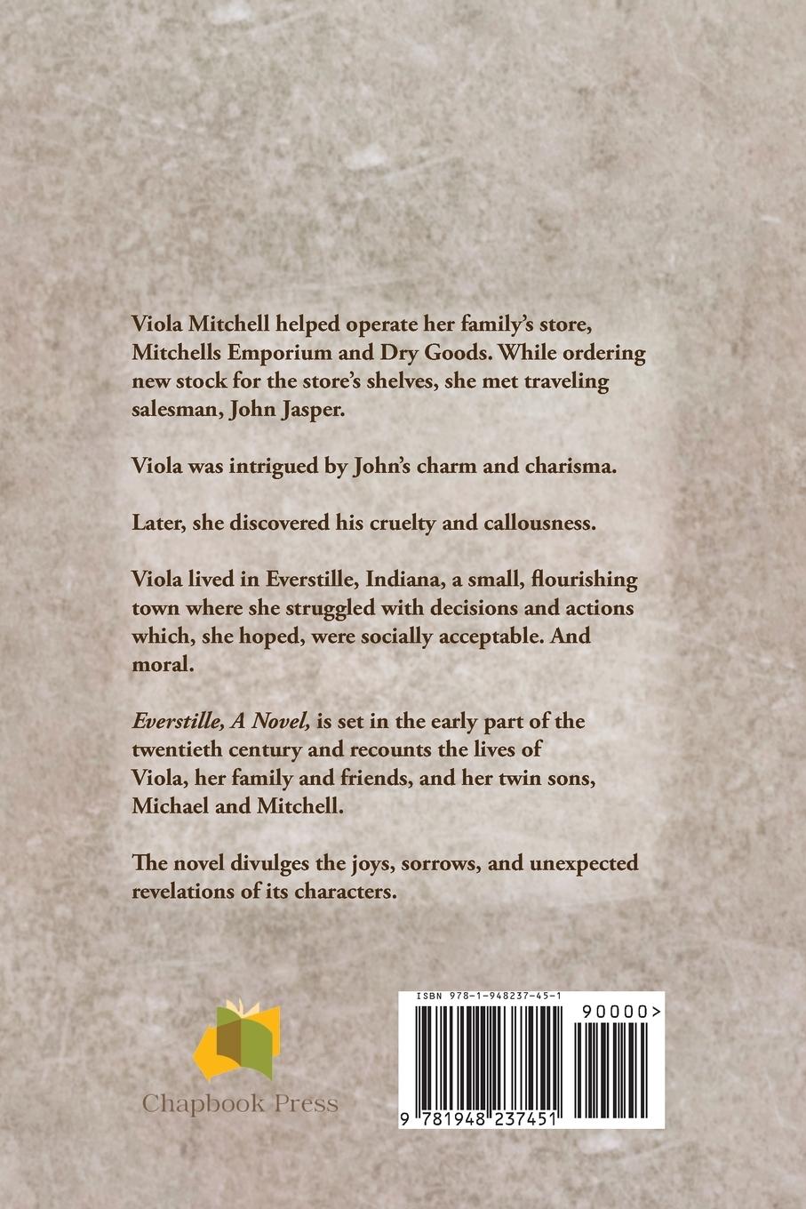 Rückseitencover Everstille, A Novel