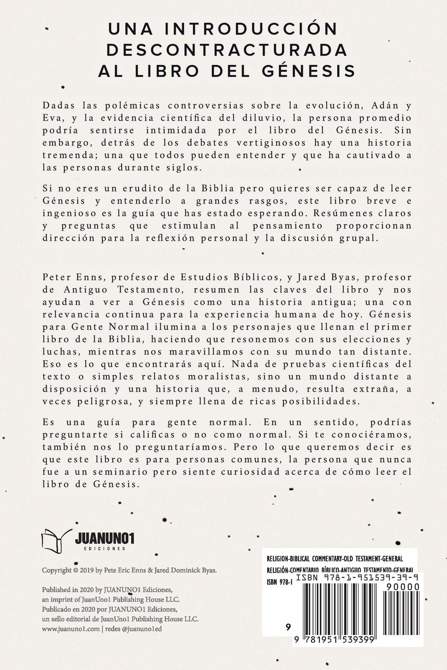 Rückseitencover Génesis para Gente Normal