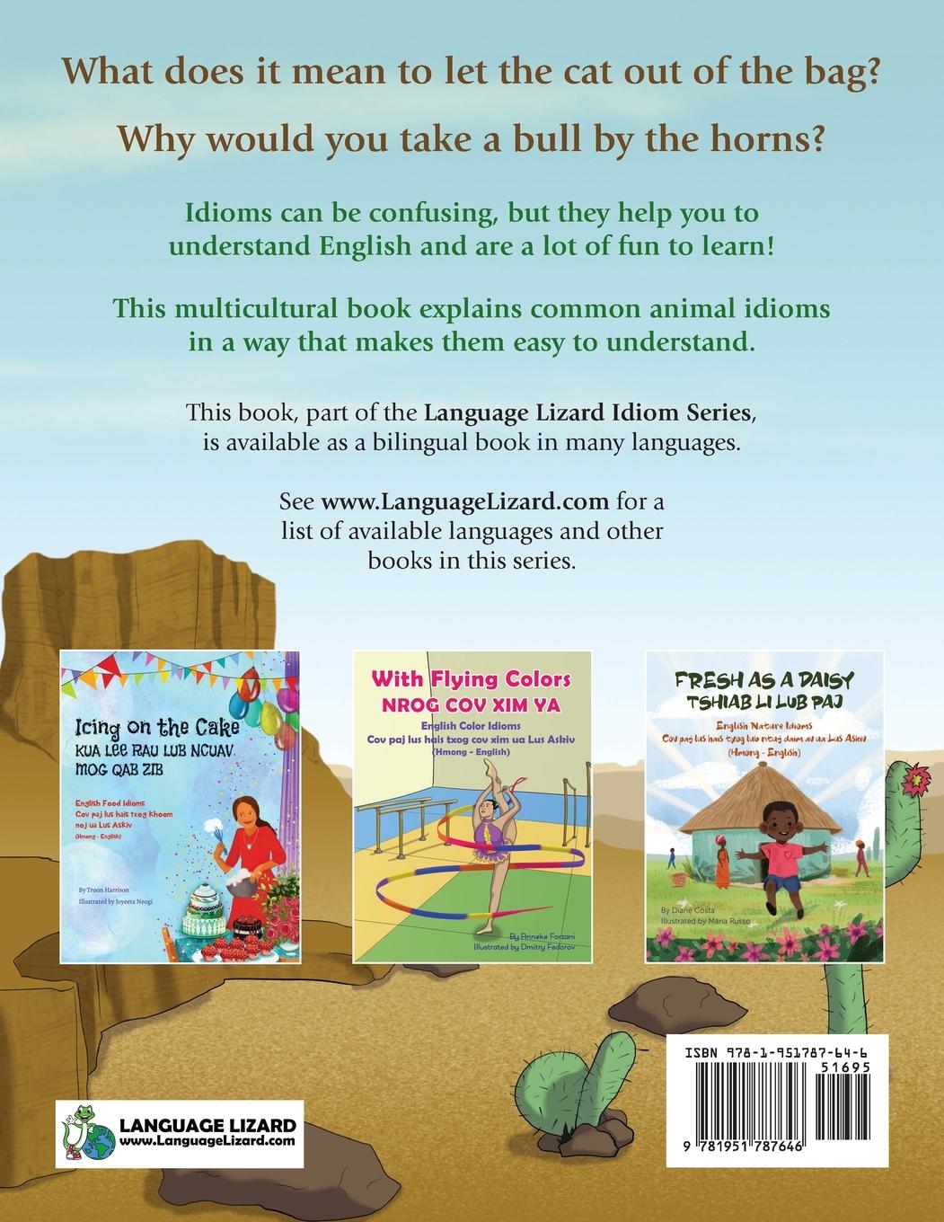 Rückseitencover The Lion's Share - English Animal Idioms (Hmong-English)
