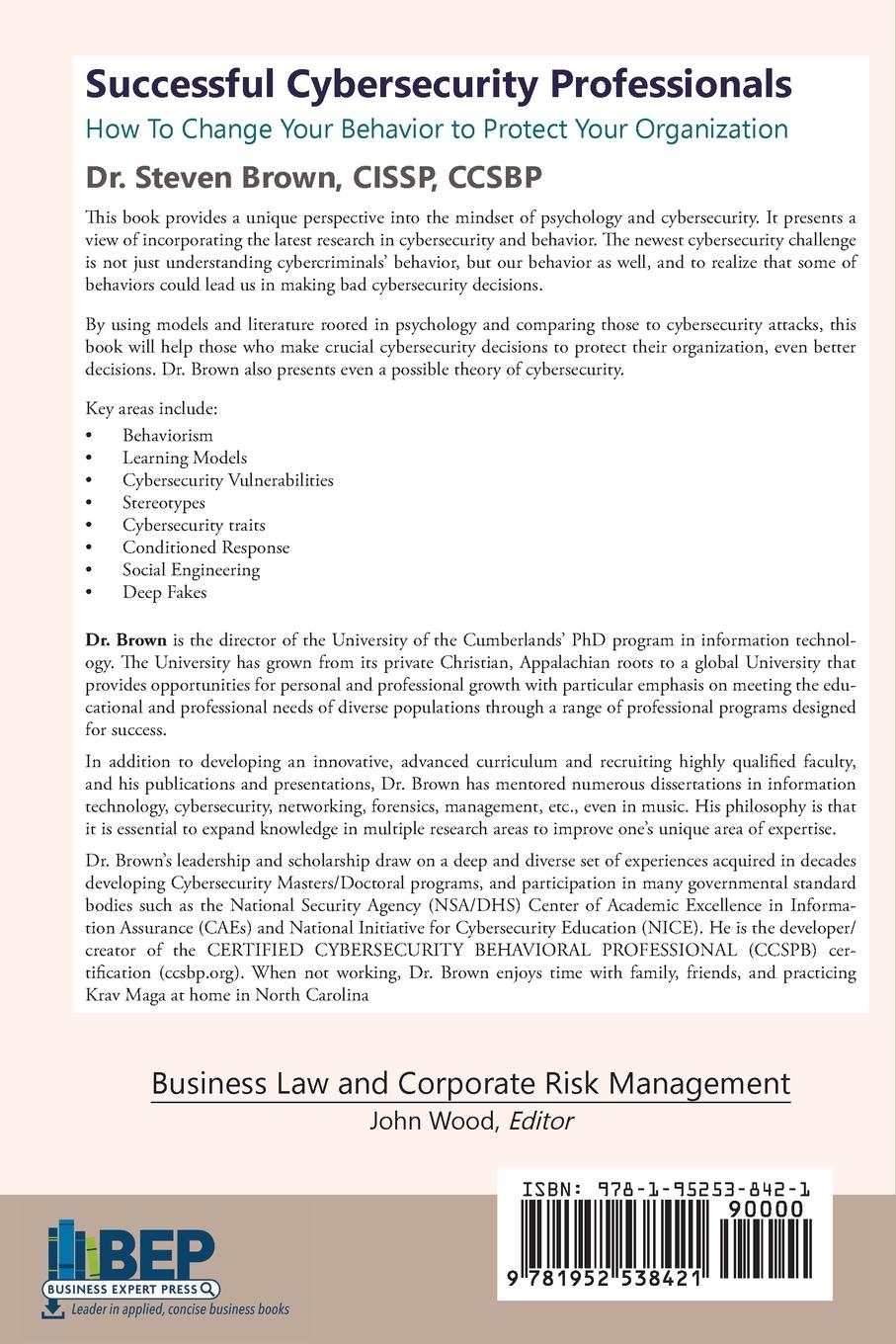 Rückseitencover Successful Cybersecurity Professionals
