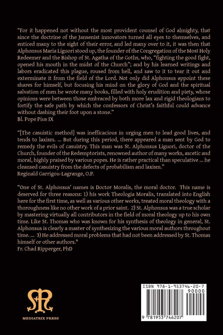 Rückseitencover Moral Theology vol. 1